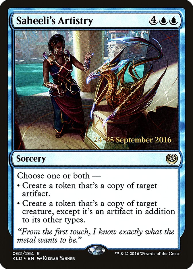 Saheeli's Artistry [Kaladesh Prerelease Promos] | Rock City Comics