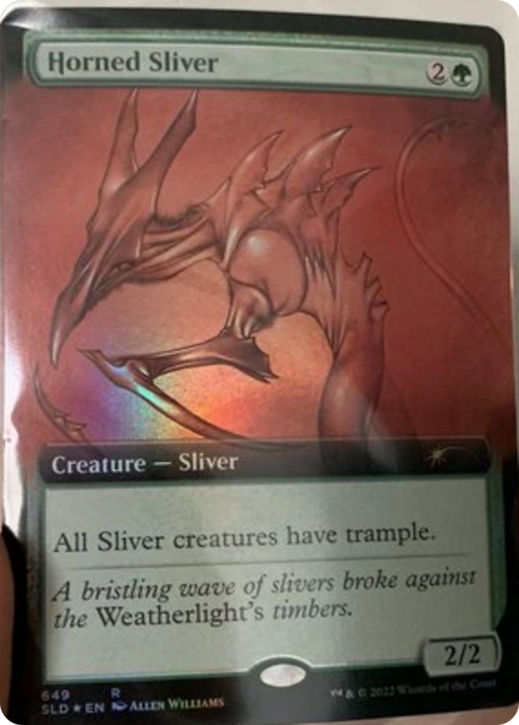 Horned Sliver (Extended Art) [Secret Lair Drop Promos] | Rock City Comics