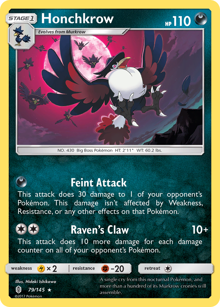 Honchkrow (79/145) [Sun & Moon: Guardians Rising] | Rock City Comics