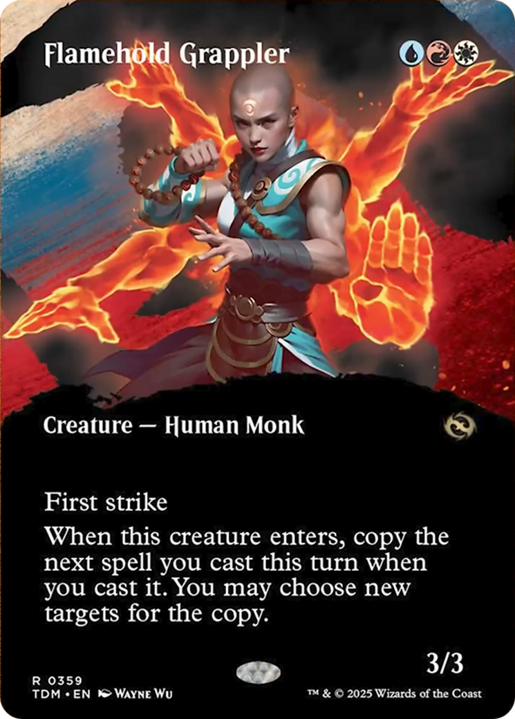 Flamehold Grappler (Borderless) [Tarkir: Dragonstorm] | Rock City Comics