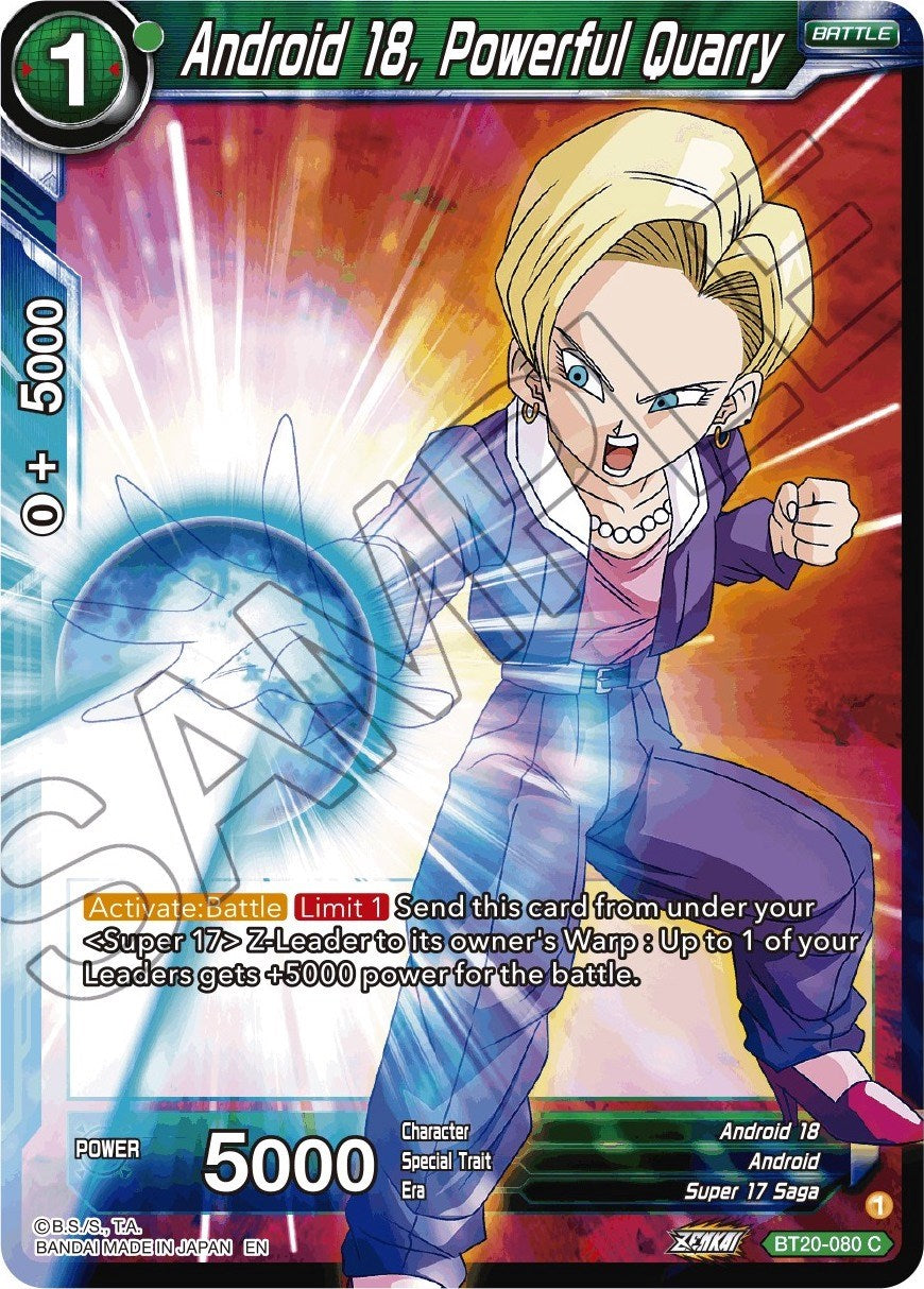 Android 18, Powerful Quarry (BT20-080) [Power Absorbed] | Rock City Comics