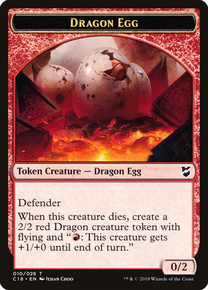 Dragon Egg Token [Commander 2018 Tokens] | Rock City Comics