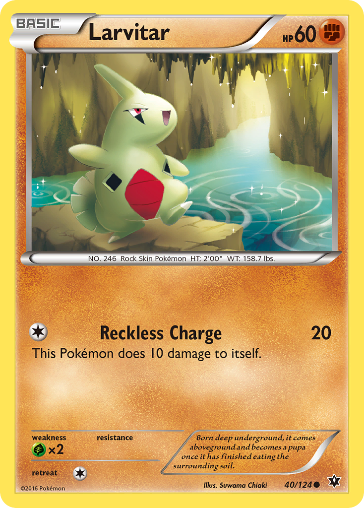 Larvitar (40/124) [XY: Fates Collide] | Rock City Comics