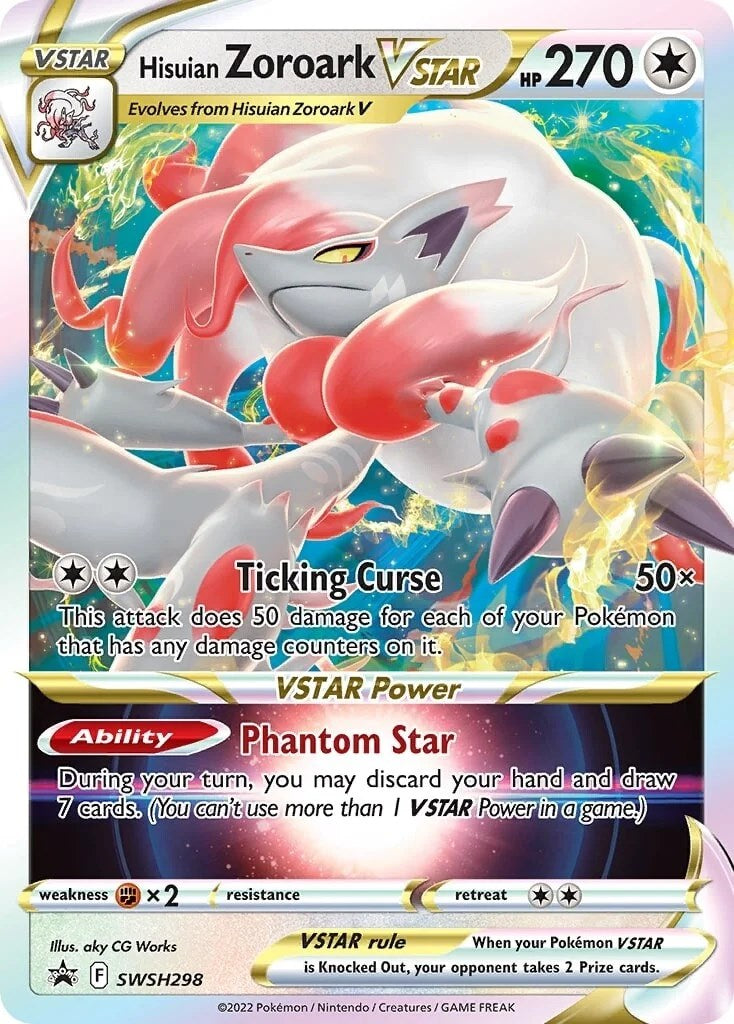 Hisuian Zoroark VSTAR (SWSH298) (Jumbo Card) [Sword & Shield: Lost Origin] | Rock City Comics