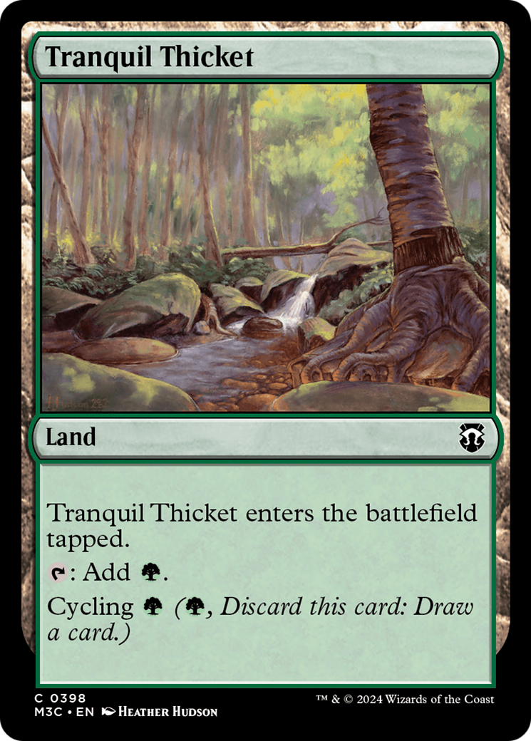 Tranquil Thicket (Ripple Foil) [Modern Horizons 3 Commander] | Rock City Comics