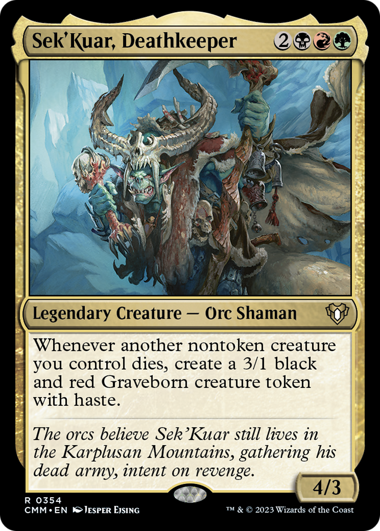 Sek'Kuar, Deathkeeper [Commander Masters] | Rock City Comics