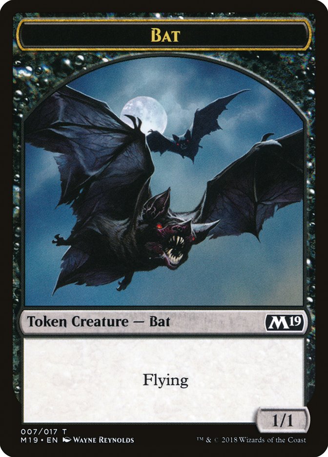 Bat Token [Core Set 2019 Tokens] | Rock City Comics