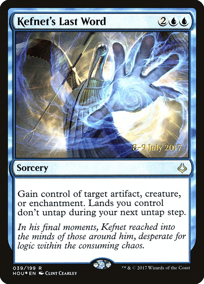 Kefnet's Last Word [Hour of Devastation Prerelease Promos] | Rock City Comics