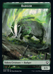 Saproling // Badger Double-Sided Token [Dominaria United Tokens] | Rock City Comics