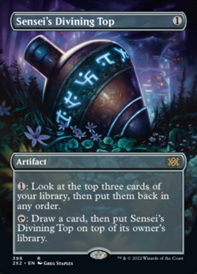 Sensei's Divining Top (Borderless Alternate Art) [Double Masters 2022] | Rock City Comics