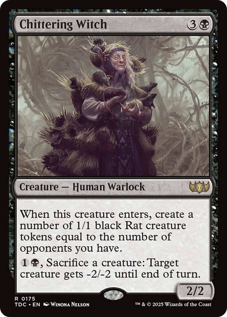 Chittering Witch [Tarkir: Dragonstorm Commander] | Rock City Comics