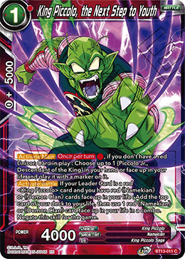 King Piccolo, the Next Step to Youth (Common) (BT13-011) [Supreme Rivalry] | Rock City Comics