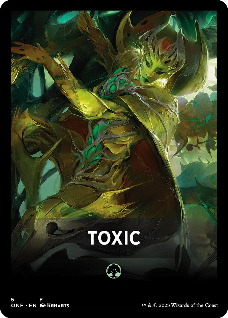 Toxic Theme Card [Phyrexia: All Will Be One Tokens] | Rock City Comics