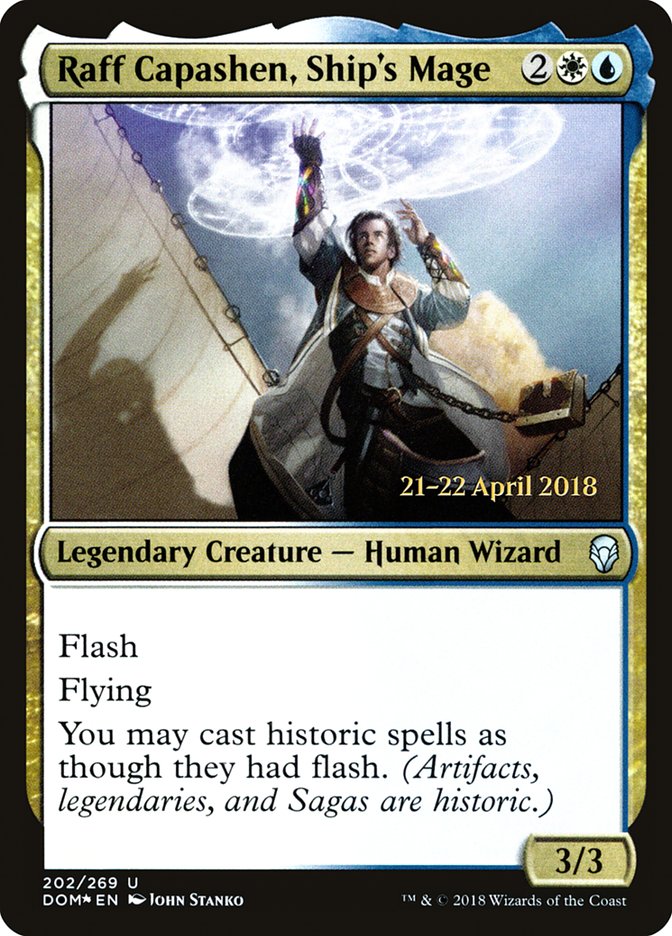Raff Capashen, Ship's Mage [Dominaria Prerelease Promos] | Rock City Comics