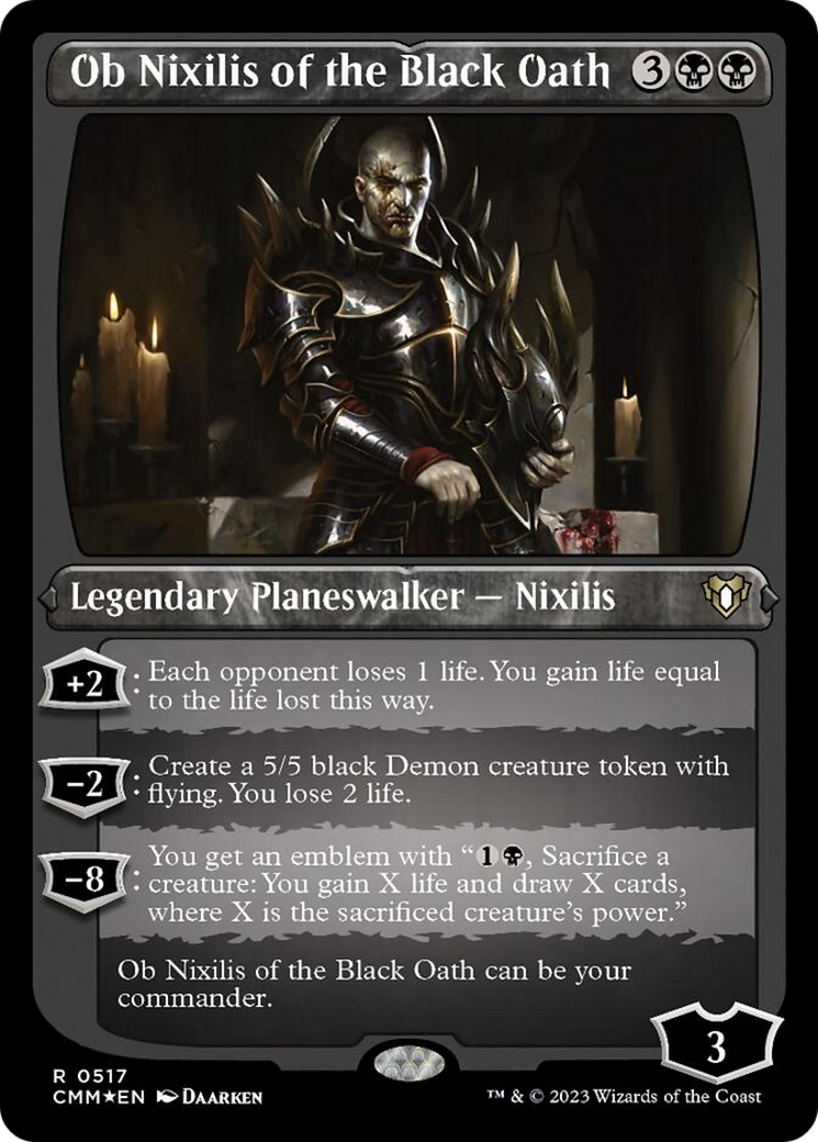 Ob Nixilis of the Black Oath (Foil Etched) [Commander Masters] | Rock City Comics