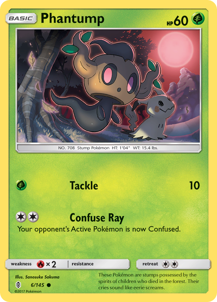 Phantump (6/145) [Sun & Moon: Guardians Rising] | Rock City Comics