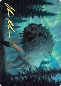 Sarulf, Realm Eater Art Card (Gold-Stamped Signature) [Kaldheim Art Series] | Rock City Comics