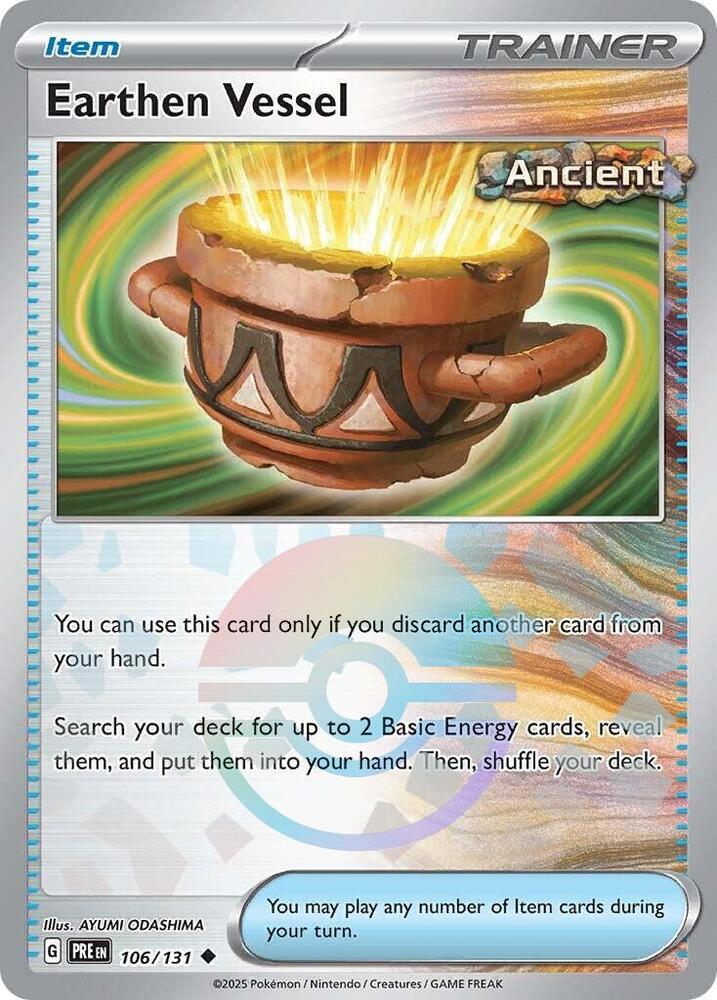 Earthen Vessel (106/131) (Poke Ball Pattern) [Scarlet & Violet: Prismatic Evolutions] | Rock City Comics