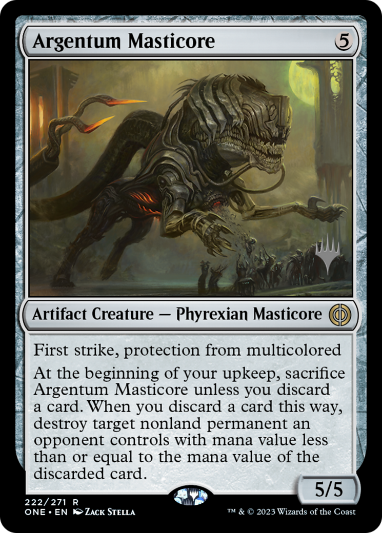 Argentum Masticore (Promo Pack) [Phyrexia: All Will Be One Promos] | Rock City Comics