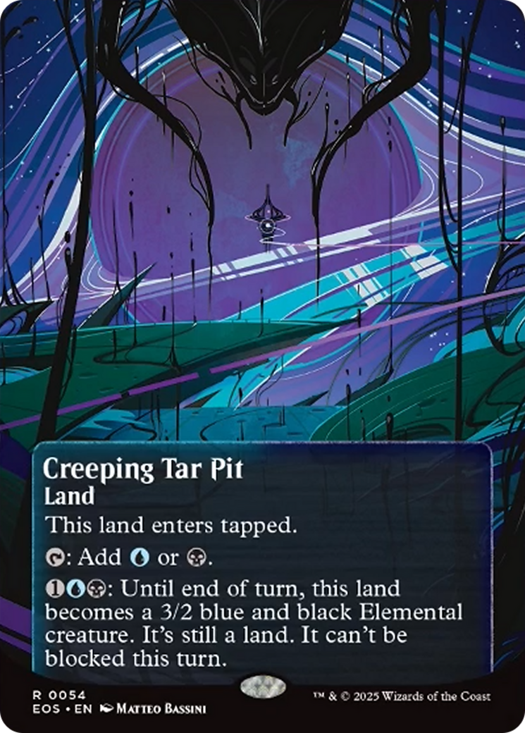 Creeping Tar Pit (0054) (Borderless) [Edge of Eternities: Stellar Sights] | Rock City Comics