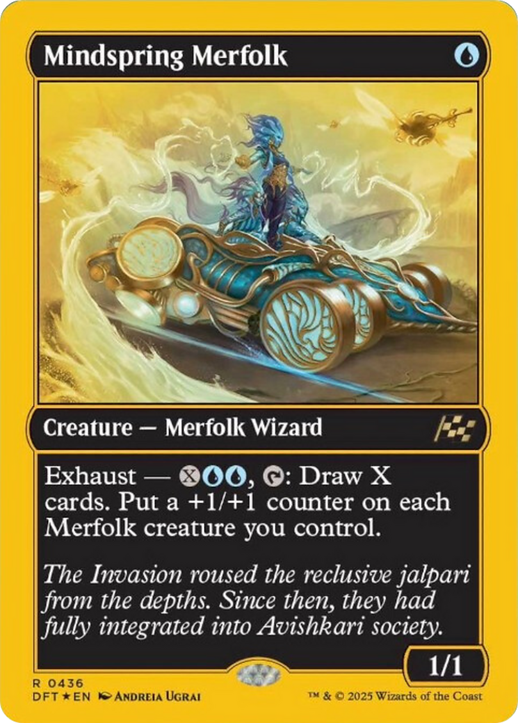 Mindspring Merfolk (First-Place Foil) [Aetherdrift] | Rock City Comics