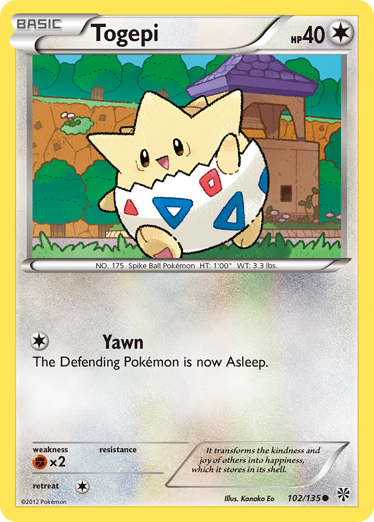 Togepi (102/135) [Black & White: Plasma Storm] | Rock City Comics