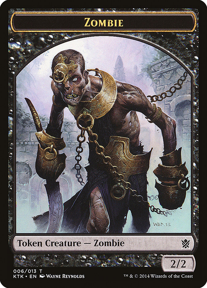 Zombie Token [Khans of Tarkir Tokens] | Rock City Comics