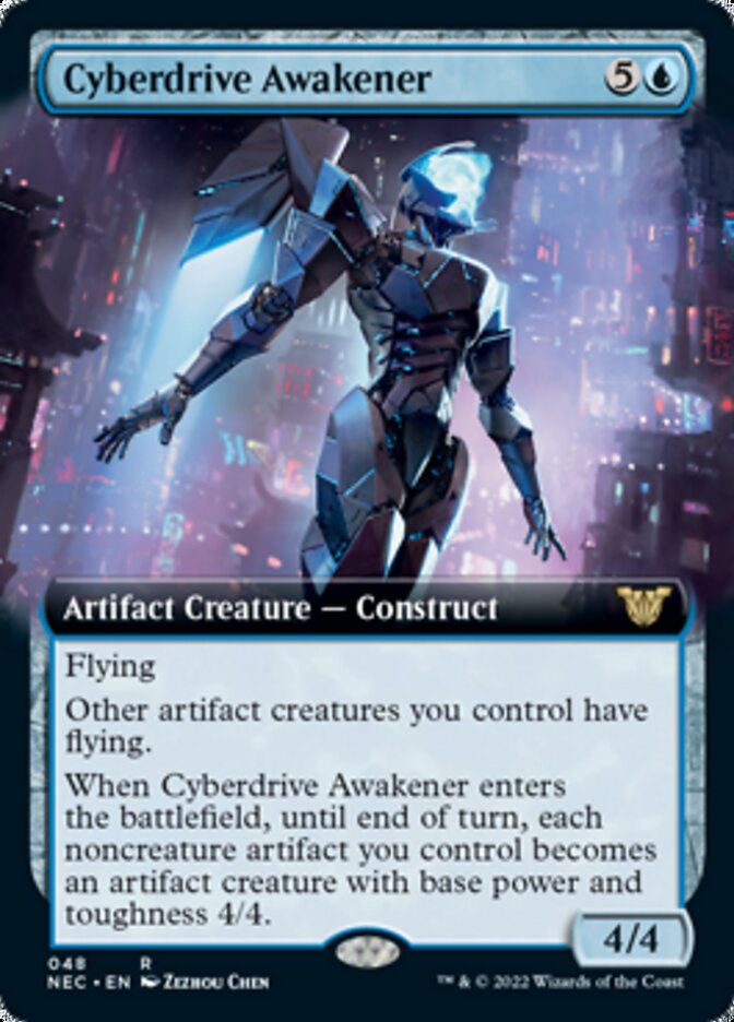 Cyberdrive Awakener (Extended Art) [Kamigawa: Neon Dynasty Commander] | Rock City Comics