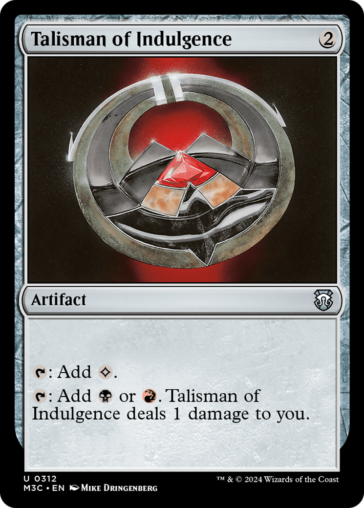 Talisman of Indulgence [Modern Horizons 3 Commander] | Rock City Comics