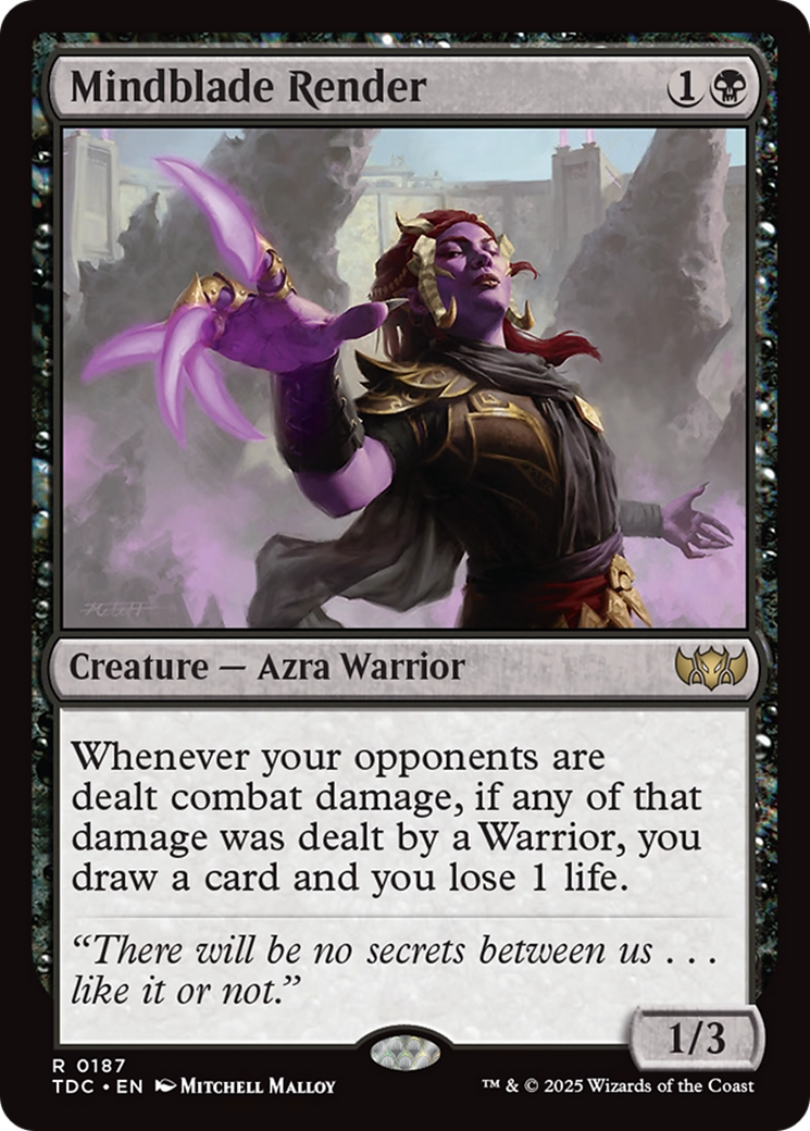 Mindblade Render [Tarkir: Dragonstorm Commander] | Rock City Comics
