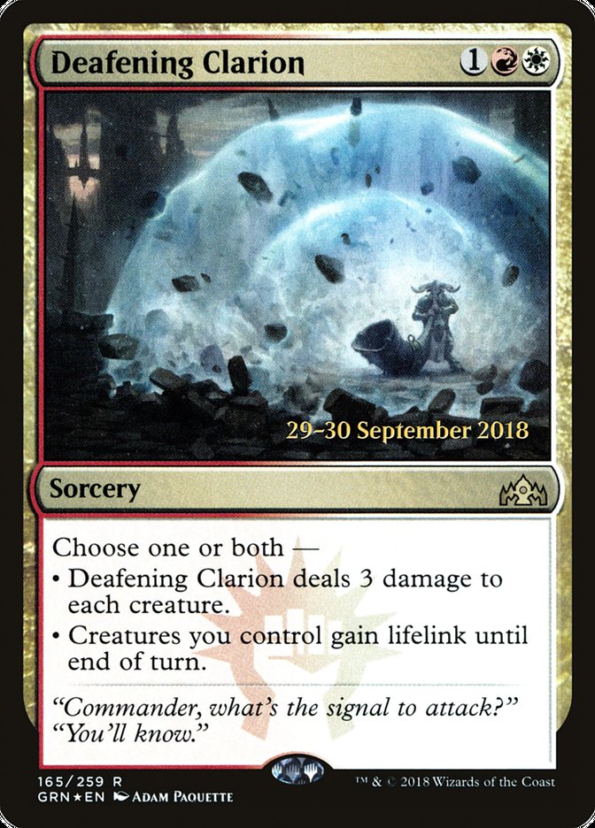 Deafening Clarion [Guilds of Ravnica Prerelease Promos] | Rock City Comics