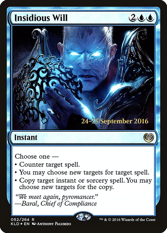 Insidious Will [Kaladesh Prerelease Promos] | Rock City Comics