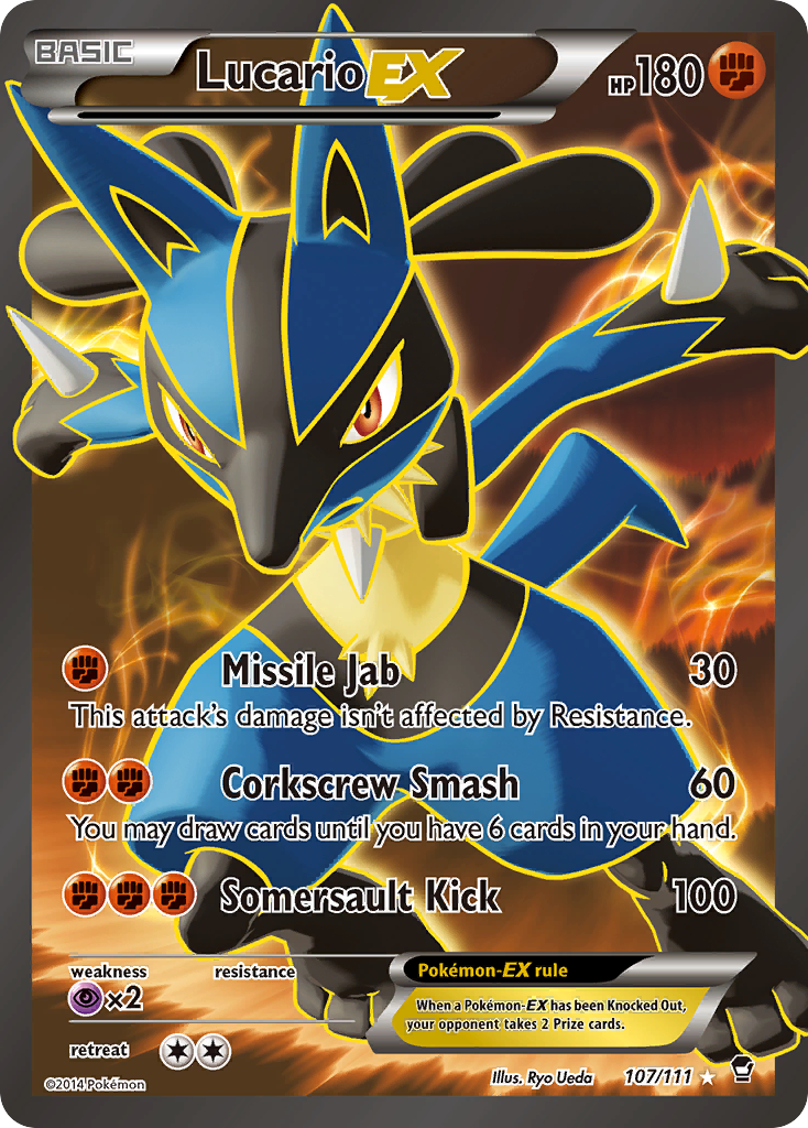 Lucario EX (107/111) [XY: Furious Fists] | Rock City Comics