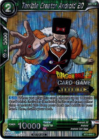 Terrible Creator Android 20 (BT2-093) [Judge Promotion Cards] | Rock City Comics