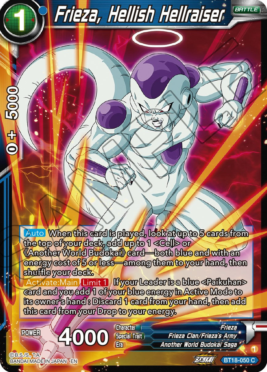 Frieza, Hellish Hellraiser (BT18-050) [Dawn of the Z-Legends] | Rock City Comics