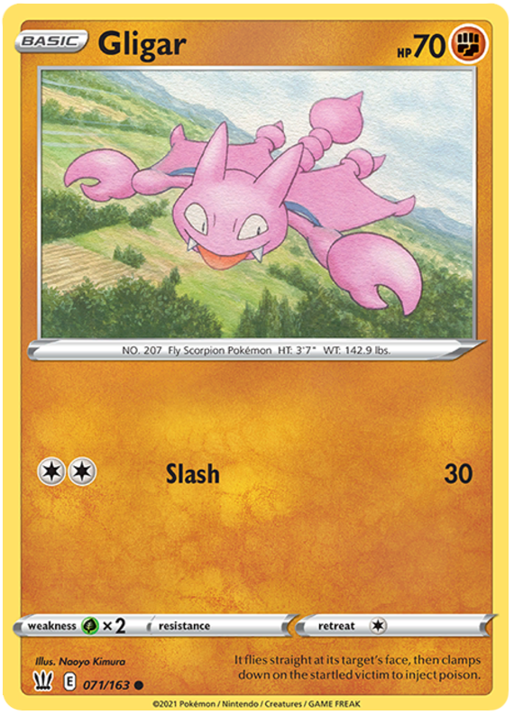 Gligar (071/163) [Sword & Shield: Battle Styles] | Rock City Comics