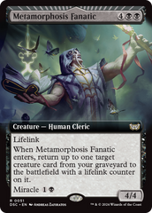 Metamorphosis Fanatic (Extended Art) [Duskmourn: House of Horror Commander] | Rock City Comics