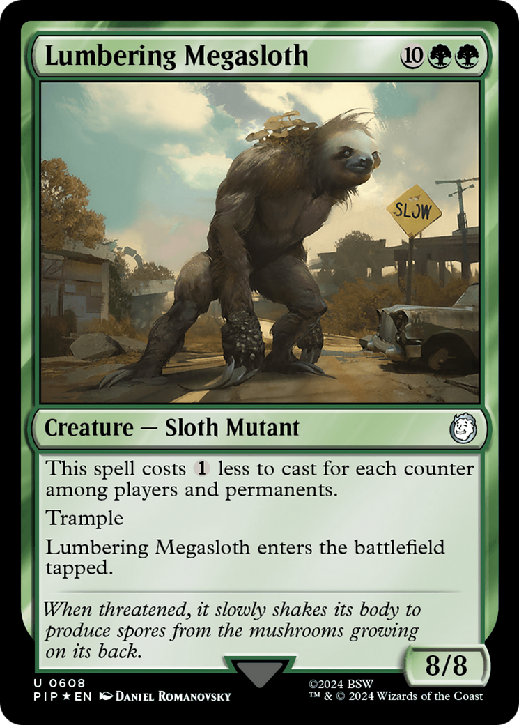 Lumbering Megasloth (Surge Foil) [Fallout] | Rock City Comics