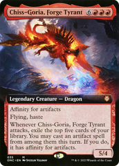 Chiss-Goria, Forge Tyrant (Extended Art) [Phyrexia: All Will Be One Commander] | Rock City Comics