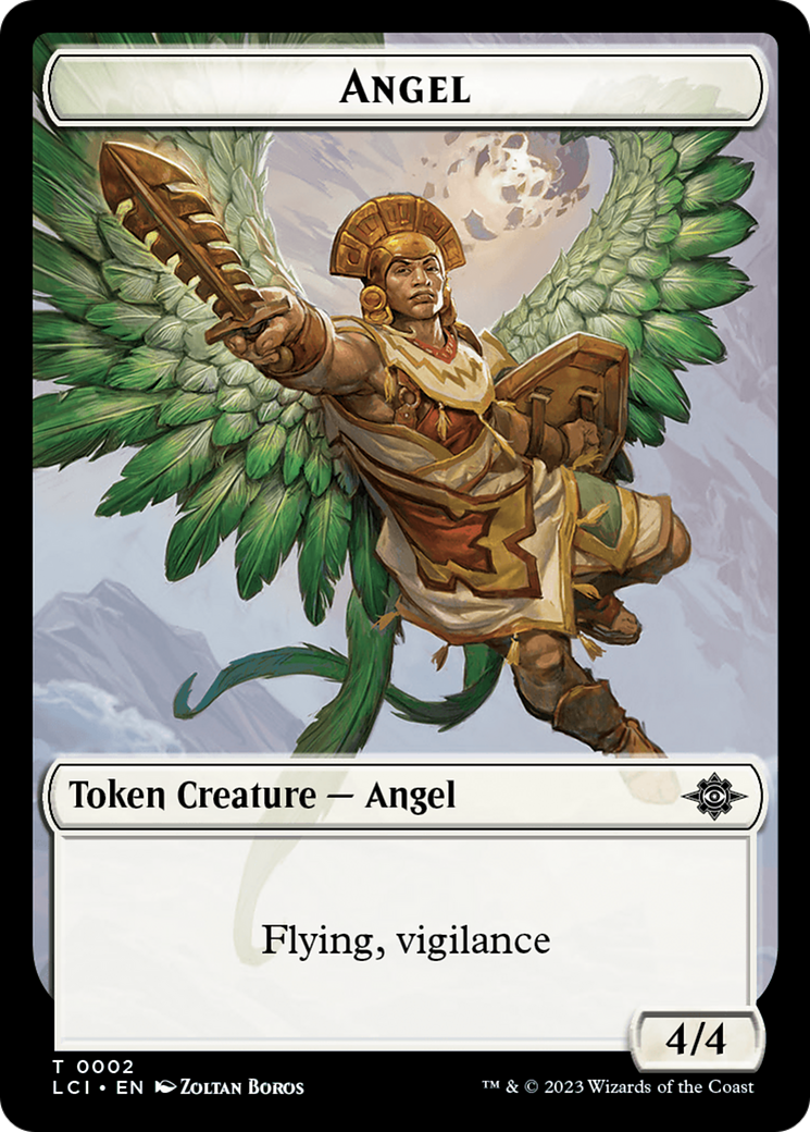 Angel Token [The Lost Caverns of Ixalan Tokens] | Rock City Comics