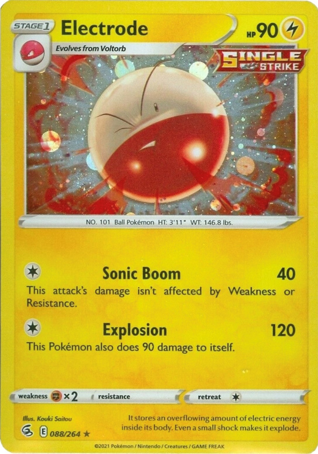 Electrode (088/264) (Cosmos Holo) [Sword & Shield: Fusion Strike] | Rock City Comics