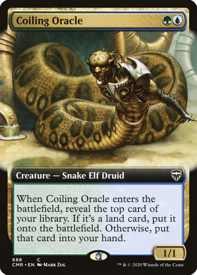 Coiling Oracle (Extended Art) [Commander Legends] | Rock City Comics