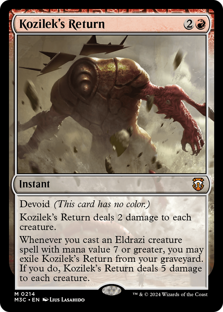 Kozilek's Return (Ripple Foil) [Modern Horizons 3 Commander] | Rock City Comics