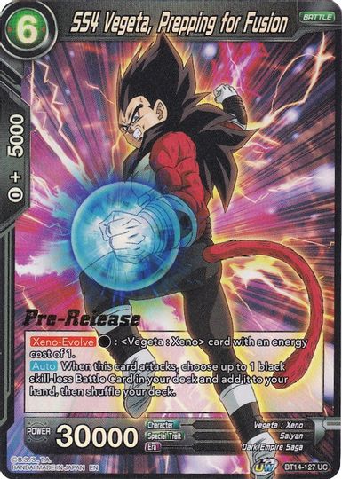 SS4 Vegeta, Prepping for Fusion (BT14-127) [Cross Spirits Prerelease Promos] | Rock City Comics