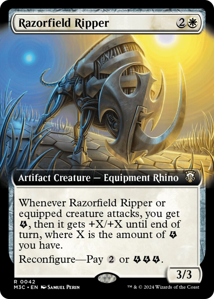 Razorfield Ripper (Extended Art) (Ripple Foil) [Modern Horizons 3 Commander] | Rock City Comics