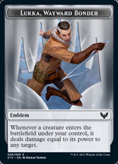 Elemental // Lukka, Wayward Bonder Emblem Double-Sided Token [Strixhaven: School of Mages Tokens] | Rock City Comics