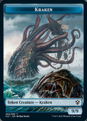 Wurm // Kraken Double-Sided Token [Commander 2021 Tokens] | Rock City Comics