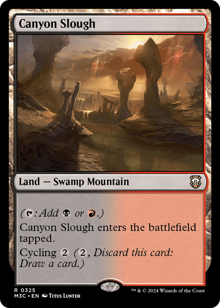 Canyon Slough (Ripple Foil) [Modern Horizons 3 Commander] | Rock City Comics