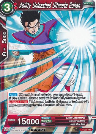 Ability Unleashed Ultimate Gohan (P-020) [Promotion Cards] | Rock City Comics
