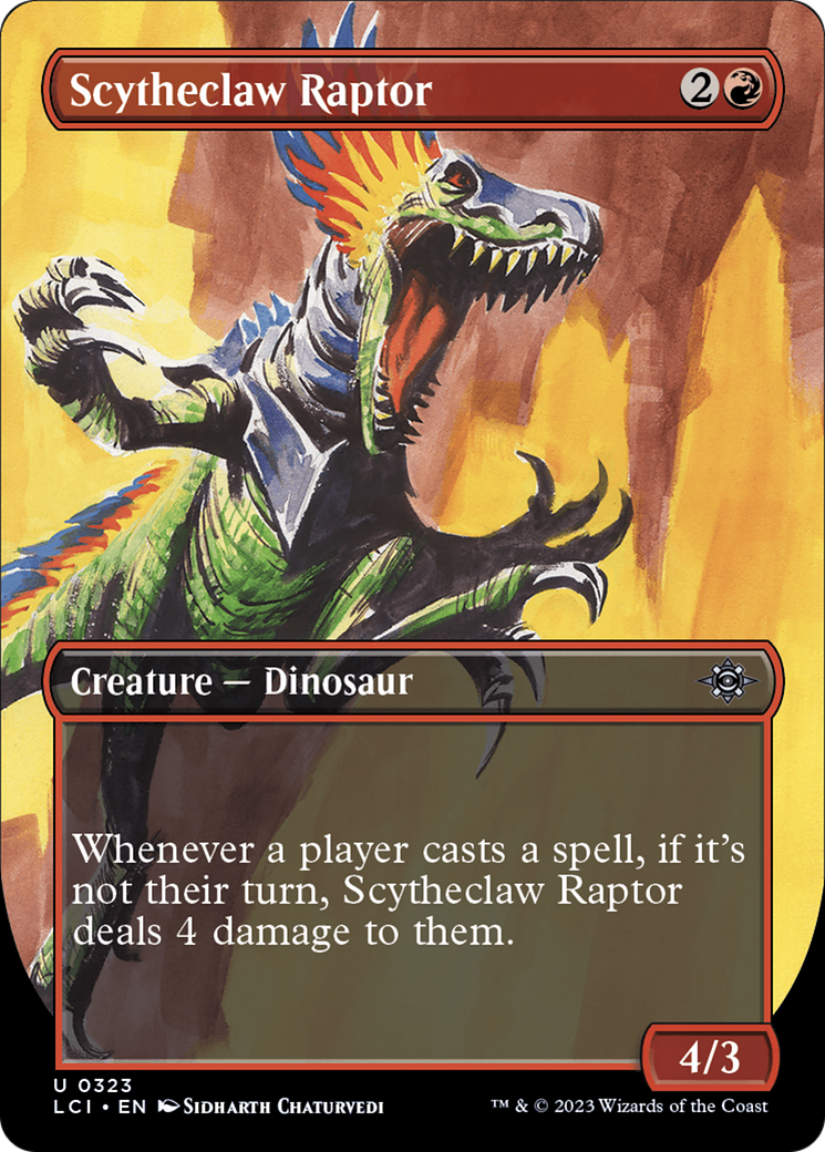 Scytheclaw Raptor (Borderless) [The Lost Caverns of Ixalan] | Rock City Comics